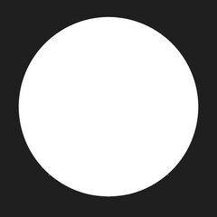 black blank circle element design 