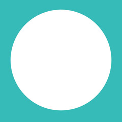 cyan blank circle element design 