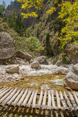 View of The Samaria Gorge, Crete, Greece