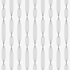 Linear vector pattern, repeating linear diamond shape on garland in monochrome styles, pattern is clean for fabric, printing, wallpaper. Pattern is on swatches panel - 625239561