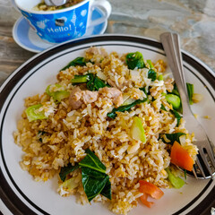 Lunch time fried rice Thai Food