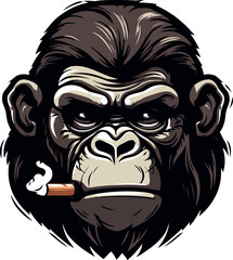 gorilla che fuma 03