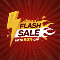 Flash Sale banner design template