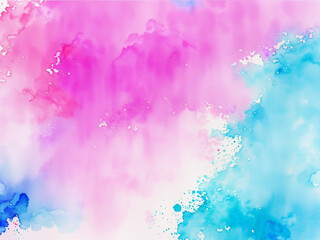 Watercolor background with abstract brush splas
