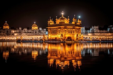 Fototapeta na wymiar Golden temple, amritsar 