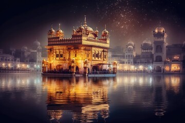 Fototapeta na wymiar Golden Temple at Amritsar, Punjab