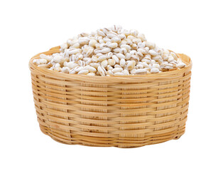 Barley Grains in the basket on transparent png