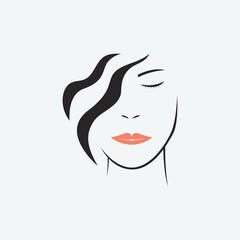 Woman Beauty Logo Template