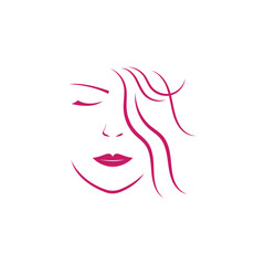 Woman Beauty Logo Template
