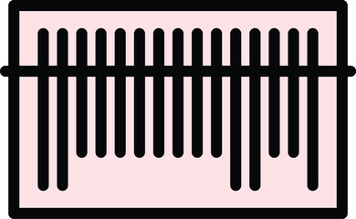 Barcode reader icon outline vector. Code scanner. Qr ticket color flat