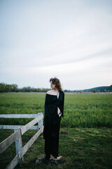 woman looking at the horizon