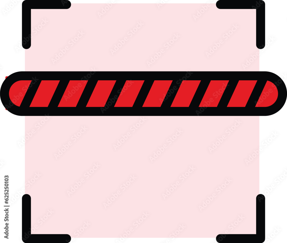 Poster reading barcode icon outline vector. qr scanner. code scan color flat