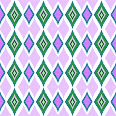 Tribal art, ethnic seamless pattern. Abstract geometric background texture. Repeating folk print. Fabric design, wallpaper.