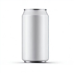 blank empty white soda can isolate on white background.generative AI