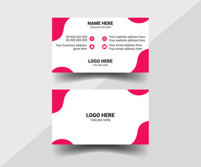 Naklejka na ściany i meble Creative Modern corporate business card design 
