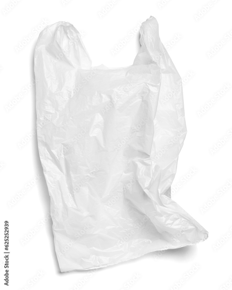 Sticker plastic bag white shopping carry polluion environment