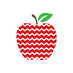 Chevron Patterned Apple SVG, Teacher SVG, Back to school svg, Teacher shirt SVG, Gift for teachers svg, School shirt svg, Cricut Cut Files, Svg Files for Cricut
