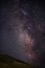 Milky way and mountain landscape