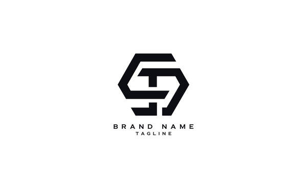STD, DTS, CJD, CJP, Abstract initial monogram letter alphabet logo design