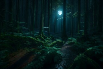 forest in night