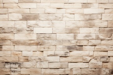 Cream Wall. Cream Brick Wall. Light Background for Design. Background. Made With Generative AI.	