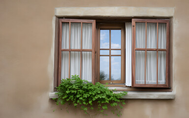 Fototapeta na wymiar Photorealistic windows display. Window for background