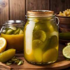 Refreshing Flavor Contrast: Tangy Pickles Perfectly Complement