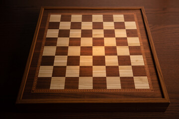 wooden chess board
