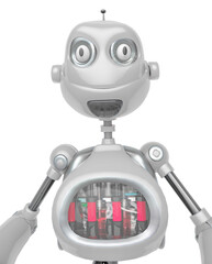 funny robot cartoon id profile