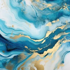 Abstract ocean- ART. Style incorporates the swirls of marble or the ripples of agate. Generative AI.