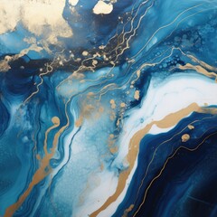 Abstract ocean- ART. Style incorporates the swirls of marble or the ripples of agate. Generative AI.