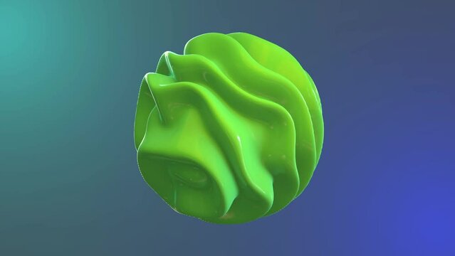 esfera abstracta con ondas