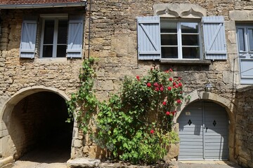 Maisons typique, village de Chariez, département de Haute Saone, France
