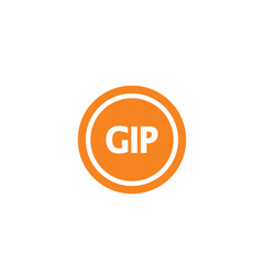 Gibraltar - Gibraltar Pound currency symbol stock illustration on white background
