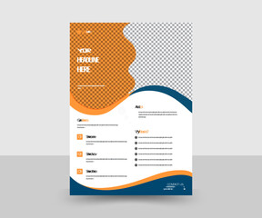 
A business flyer with photo and template  
