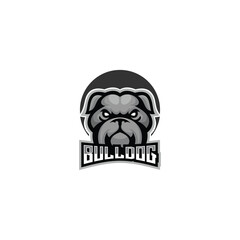 bulldog gaming logo design mascot