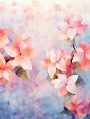 Peaceful Pattern of Flowers with Soft Colors