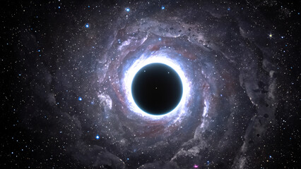 AI generated depiction of a black hole