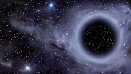 AI generated depiction of a black hole