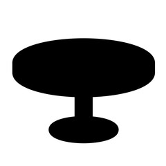 家具、机、テーブルを表す塗りつぶしスタイルのアイコン