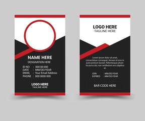 Creative Personal ID card design template 
