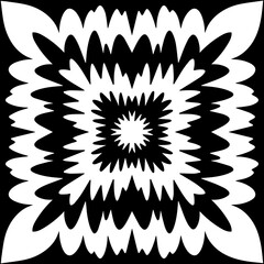 Vector illustration. Black and white seamless graphic pattern.