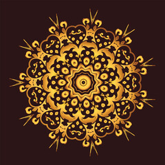 Set of 4 luxury mandala designs for invite, card, and decoration vector illustration