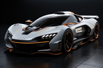 Concept new race car. Generative AI