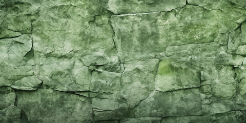 Obraz premium green stone wall texture background, naturalistic light, gutai, monochromatic compositions