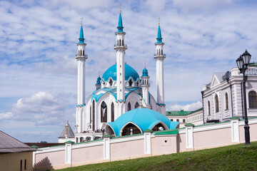 Fototapeta na wymiar The Kul Sharif mosque in Kazan Kremlin.