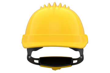 Yellow safety helmet or hard cap isolated on wihte background