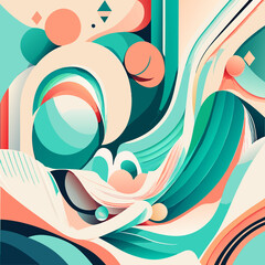 Obraz premium Abstract colorful background. Generative AI