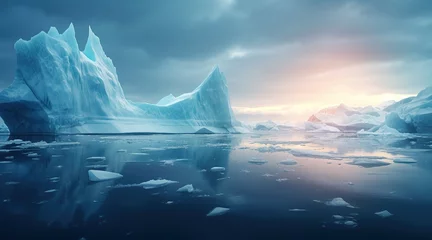 Gordijnen iceberg in polar regions © Nikola