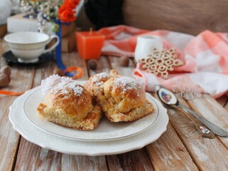 fresh baked apples in cheese dough